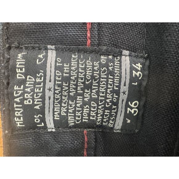 Cult Of Individuality Greaser Cargo Jeans Distressed Black Sz 36x34 Denim Men’s - Picture 10 of 16